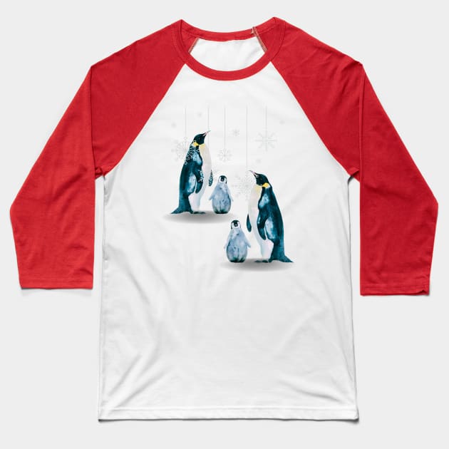 winter penguins Baseball T-Shirt by Love My..